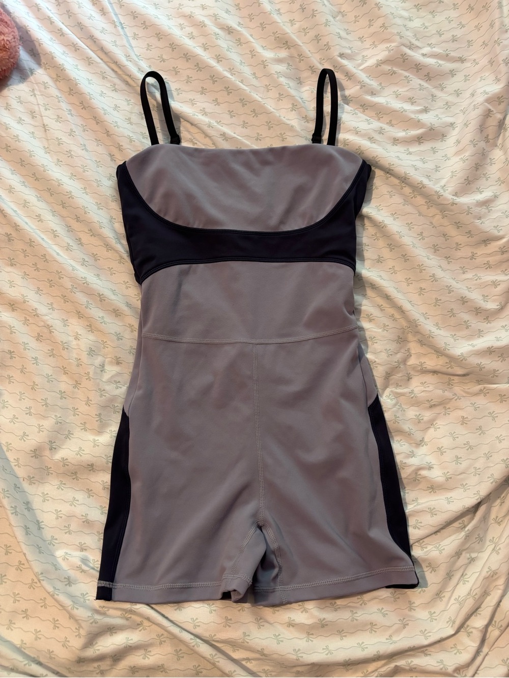 Women’s Gray/purple and Navy  Active One-Piece Bodysuit